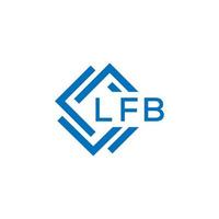 lfb brief logo ontwerp Aan wit achtergrond. lfb creatief cirkel brief logo concept. lfb brief ontwerp. vector