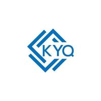 kyq brief logo ontwerp Aan wit achtergrond. kyq creatief cirkel brief logo concept. kyq brief ontwerp. vector