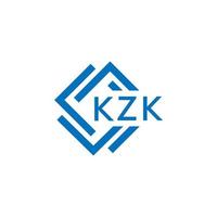 kzk brief logo ontwerp Aan wit achtergrond. kzk creatief cirkel brief logo concept. kzk brief ontwerp. vector