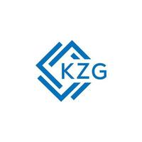 kzg brief logo ontwerp Aan wit achtergrond. kzg creatief cirkel brief logo concept. kzg brief ontwerp. vector