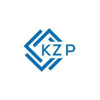 kzp brief logo ontwerp Aan wit achtergrond. kzp creatief cirkel brief logo concept. kzp brief ontwerp. vector