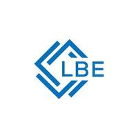 lbe brief logo ontwerp Aan wit achtergrond. lbe creatief cirkel brief logo concept. lbe brief ontwerp. vector