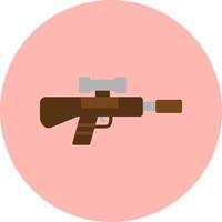 sniper rifle vector icon