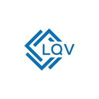 lqv brief logo ontwerp Aan wit achtergrond. lqv creatief cirkel brief logo concept. lqv brief ontwerp. vector
