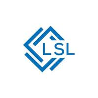 lsl brief logo ontwerp Aan wit achtergrond. lsl creatief cirkel brief logo concept. lsl brief ontwerp. vector