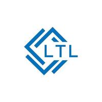 ltl brief logo ontwerp Aan wit achtergrond. ltl creatief cirkel brief logo concept. ltl brief ontwerp. vector