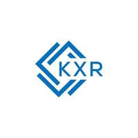 kxr brief logo ontwerp Aan wit achtergrond. kxr creatief cirkel brief logo concept. kxr brief ontwerp. vector