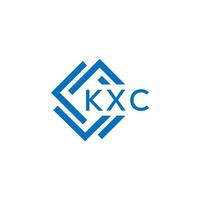 kxc brief logo ontwerp Aan wit achtergrond. kxc creatief cirkel brief logo concept. kxc brief ontwerp. vector