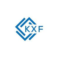 kxf brief logo ontwerp Aan wit achtergrond. kxf creatief cirkel brief logo concept. kxf brief ontwerp. vector