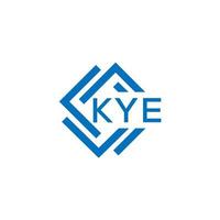 kye brief logo ontwerp Aan wit achtergrond. kye creatief cirkel brief logo concept. kye brief ontwerp. vector