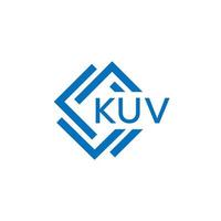 kuv brief logo ontwerp Aan wit achtergrond. kuv creatief cirkel brief logo concept. kuv brief ontwerp. vector