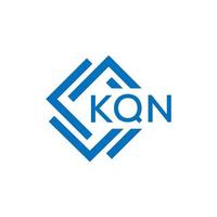 kqn brief logo ontwerp Aan wit achtergrond. kqn creatief cirkel brief logo concept. kqn brief ontwerp. vector