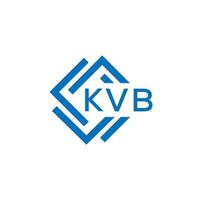 kvb brief logo ontwerp Aan wit achtergrond. kvb creatief cirkel brief logo concept. kvb brief ontwerp. vector