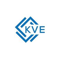 kve brief logo ontwerp Aan wit achtergrond. kve creatief cirkel brief logo concept. kve brief ontwerp. vector