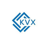 kvx brief logo ontwerp Aan wit achtergrond. kvx creatief cirkel brief logo concept. kvx brief ontwerp. vector