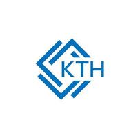 kth brief logo ontwerp Aan wit achtergrond. kth creatief cirkel brief logo concept. kth brief ontwerp. vector