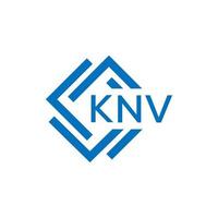 knv brief logo ontwerp Aan wit achtergrond. knv creatief cirkel brief logo concept. knv brief ontwerp. vector