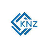 knzo brief logo ontwerp Aan wit achtergrond. knzo creatief cirkel brief logo concept. knzo brief ontwerp. vector