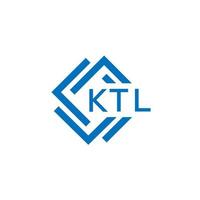 ktl creatief cirkel brief logo concept. ktl brief ontwerp. vector