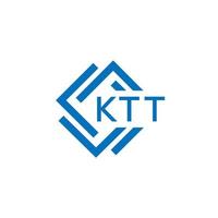 ktt brief logo ontwerp Aan wit achtergrond. ktt creatief cirkel brief logo concept. ktt brief ontwerp. vector