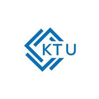 ktu brief logo ontwerp Aan wit achtergrond. ktu creatief cirkel brief logo concept. ktu brief ontwerp. vector