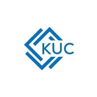 kuc brief logo ontwerp Aan wit achtergrond. kuc creatief cirkel brief logo concept. kuc brief ontwerp. vector