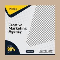 digitale marketing sociale media banner vector