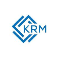 krm brief logo ontwerp Aan wit achtergrond. krm creatief cirkel brief logo concept. krm brief ontwerp. vector