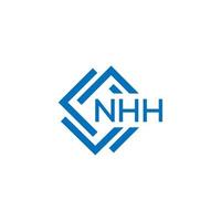 nhh brief logo ontwerp Aan wit achtergrond. nhh creatief cirkel brief logo concept. nhh brief ontwerp. vector