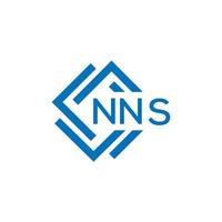 nns brief logo ontwerp Aan wit achtergrond. nns creatief cirkel brief logo concept. nns brief ontwerp. vector