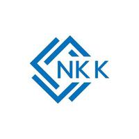 nkk brief logo ontwerp Aan wit achtergrond. nkk creatief cirkel brief logo concept. nkk brief ontwerp. vector