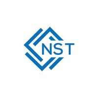 nst brief logo ontwerp Aan wit achtergrond. nst creatief cirkel brief logo concept. nst brief ontwerp. vector