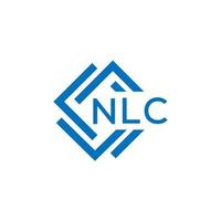 nlc brief logo ontwerp Aan wit achtergrond. nlc creatief cirkel brief logo concept. nlc brief ontwerp. vector