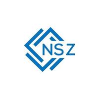 nsz brief logo ontwerp Aan wit achtergrond. nsz creatief cirkel brief logo concept. nsz brief ontwerp. vector