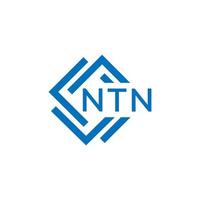 ntn brief logo ontwerp Aan wit achtergrond. ntn creatief cirkel brief logo concept. ntn brief ontwerp. vector