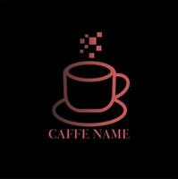 minimalistische koffie logo ontwerp. vector illustrator eps 1