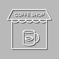 koffie winkel vector icoon