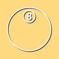 uniek acht bal vector icoon