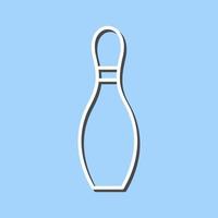 uniek bowling pin vector icoon