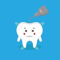 voorraad vector tandheelkundige zorg karakter
