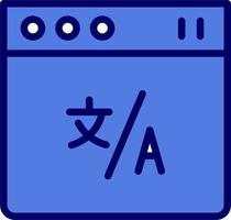 online vertaler vector icoon