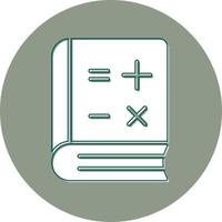 wiskunde boek vector icoon