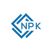 pk brief logo ontwerp Aan wit achtergrond. npk c vector