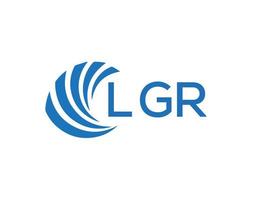 lgr abstract bedrijf groei logo ontwerp Aan wit achtergrond. lgr creatief initialen brief logo concept. vector