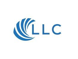 llc abstract bedrijf groei logo ontwerp Aan wit achtergrond. llc creatief initialen brief logo concept. vector