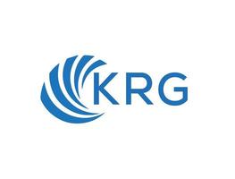 krg abstract bedrijf groei logo ontwerp Aan wit achtergrond. krg creatief initialen brief logo concept. vector