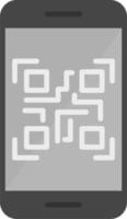 smartphone qr code vector icoon