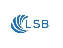 lsb abstract bedrijf groei logo ontwerp Aan wit achtergrond. lsb creatief initialen brief logo concept. vector