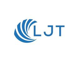 ljt abstract bedrijf groei logo ontwerp Aan wit achtergrond. ljt creatief initialen brief logo concept. vector