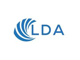 lda abstract bedrijf groei logo ontwerp Aan wit achtergrond. lda creatief initialen brief logo concept. vector